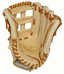 e Slugger Pro Flare Cream 12.75 inch Baseball Glove (Right Handed Thr
